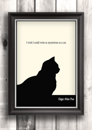 Literary Art - Edgar Allan Poe Quote, Minimalist Art Poster, Black and ...