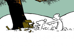 Calvin and Hobbes QUOTE OF THE DAY: “Getting an inch of snow is like ...