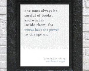 literary art print / book quote // the infernal devices, book 1 ...