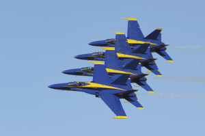 ... with featured performers, the Blue Angels, by serving as a volunteer