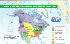 Native American Culture Areas Map