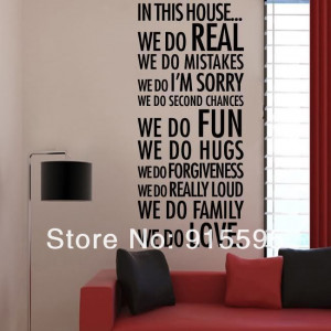 Free-Shipping-In-This-House-We-Do-Love-Family-Quotes-Vinyl-Wall-Decals ...