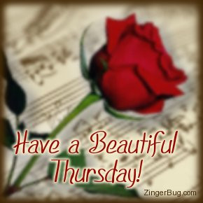 happy thursday music rose