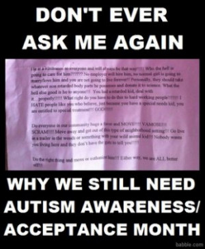 Mom Receives Vicious Letter Telling Her to Euthanize Her Autistic Son