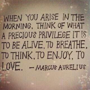 Thankful for another beautiful day