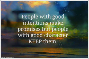 people with good character