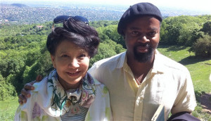 Writers Jung Chang and Ben Okri during an excursion to János Hill in ...