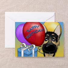 German Shepherd Birthday Greeting Cards (Pk of 10) for