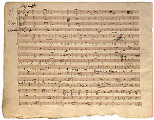 Original manuscript of Death and the Maiden quartet, from The Mary ...