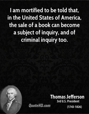 am mortified to be told that, in the United States of America, the ...