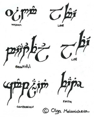 Arabic Faith Quote Tattoo Design