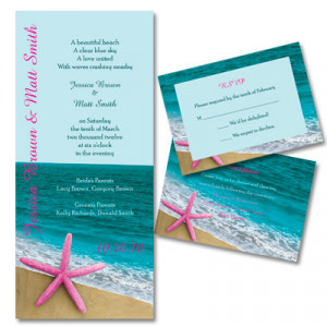 unique beach theme wedding invitations