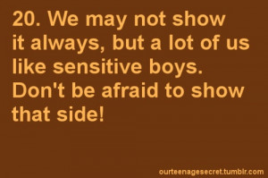 Show Your Sensitive Side