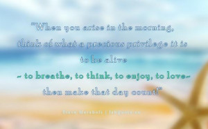 Steve maraboli being alive quote