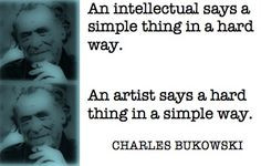 Intellectuals and artists, quote by Charles Bukowski More