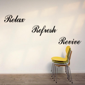 Word-Relax-Refresh-Revive-Letter-Quote-Room-Decor-Removable-Art-DIY ...