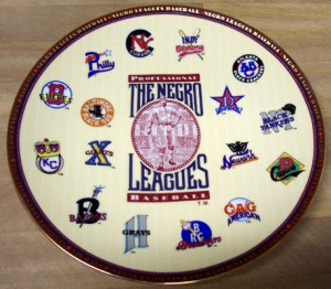 Negro League Baseball Commemorative Plate]