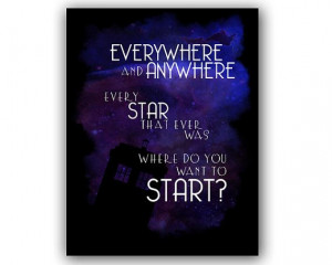 Every Star That Ever Was Doctor Who Quote Print by tiedyejedi