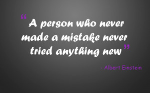 Person who never made a mistake