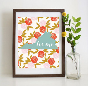 Home. - Virginia State Print - Southern Sayings - Digital Download on ...