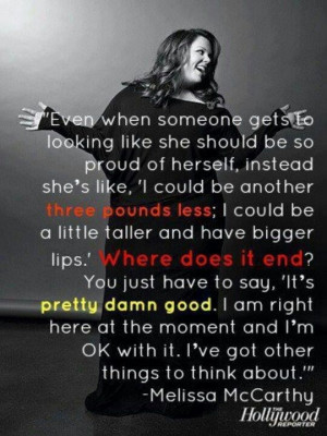 Plus size curvy inspirational fashion quote melissa mccarthy