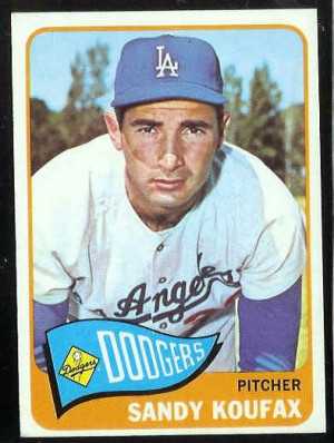 1965 Topps #300 Sandy Koufax [#a] (Dodgers) Baseball cards value