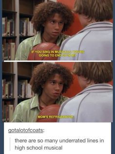 Underrated lines in High School Musical, Best of Tumblr high school ...