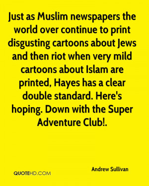 ... double standard. Here's hoping. Down with the Super Adventure Club