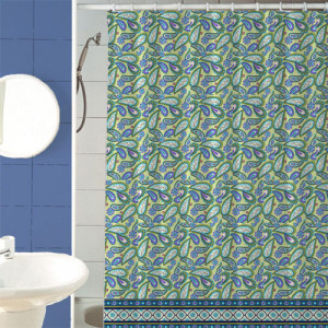 Fabric Shower Curtai Bubble