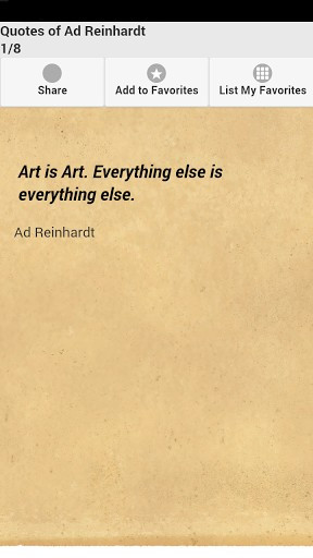 View bigger - Quotes of Ad Reinhardt for Android screenshot