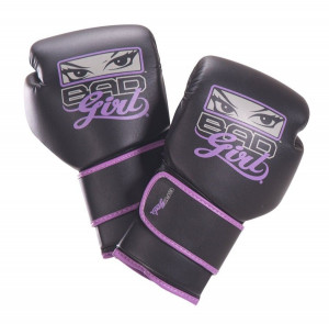 Bad-Girl-10oz-Boxing-Gloves-Black-Purple-MMA-UFC-Bag-Thai-Fight-5 ...