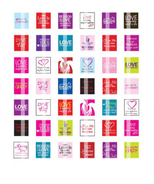 LOVE SAYINGS - Scrabble Size .75x.83 Inches Digital Collage Sheet for ...