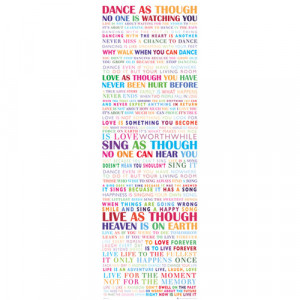 about Dance Door Poster 53X158cm Inspirational Quotes Motivational ...
