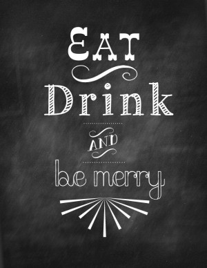 Eat Drink And Be Merry Christmas Christmas chalkboard