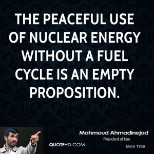 the peaceful use of nuclear energy without a fuel cycle is an empty ...