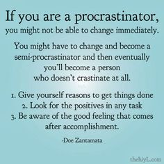 Great stuff. Never thought to pin how to stop being a procrastinator ...