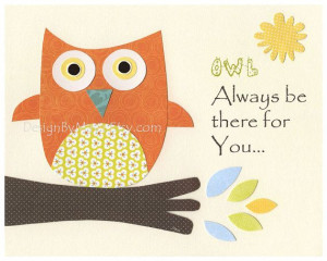 ... art print, Baby boy room decor, Owls ...OWL always be there for