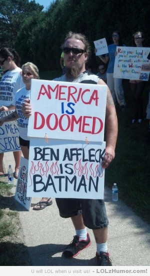 So the Westboro Baptist Church came to my city today. This guy had the ...