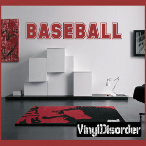 Baseball - Vinyl Wall Decal - Wall Quotes - Vinyl Sticker ...