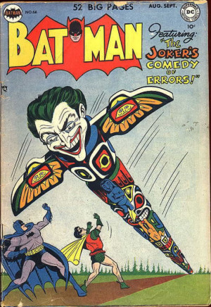 This is from a 1950s Batman comic book titled The Joker’s Comedy Of ...
