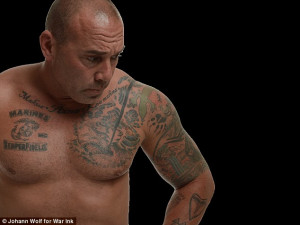 Tough: Ron Riveira (pictured) served in the Middle East for the Marine ...