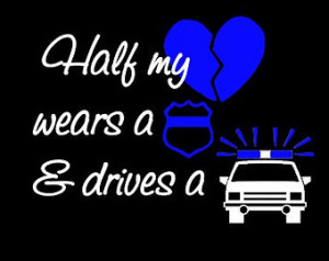 Black police wife shirt with cute s aying ...