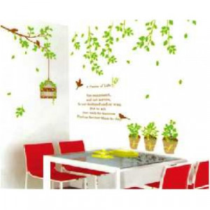 Branches Hanging Birdcage Quote Flower Pots