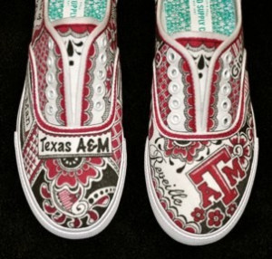 Texas A & M, Custom Tennis Shoes