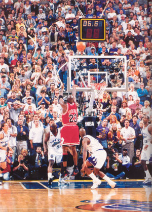 Chicago Bulls Michael Jordan's Last Shot As A Bull