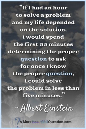 Albert #Einstein's thoughtful #Quote about questioning - in honor of ...