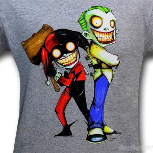 Joker and Harley Quinn Twisted Love T-Shirt - Close Up
