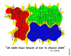 gaping void escher chaos quote