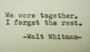 WALT WHITMAN Quote Handtyped Typewriter Quote Typed with Vintage ...
