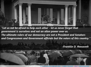 afraid to help each other…” – Franklin D. Roosevelt motivational ...